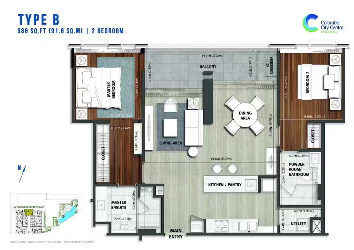 Two Bedroom Luxury In 2 *